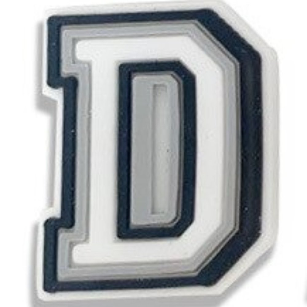 Letter D croc charm